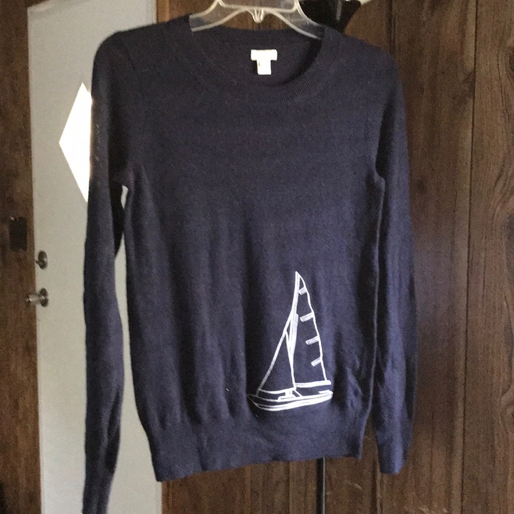 J crew factory sail boat sweater